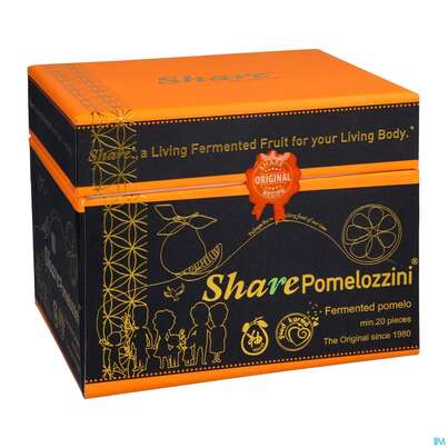 Sie sehen eine Packung Share Pomelozzini Fermentierte Pomelo 20st, Produktbild: 03 Share Pomelozzini Fermentierte Pomelo 20st, A-Nr.: 5185731 - 03