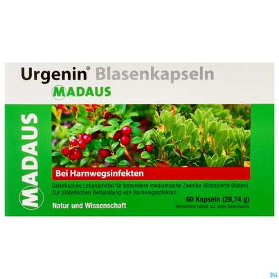 Sie sehen eine Packung Urgenin Blasen Kapseln 60st, Produktbild: 01 Urgenin Blasen Kapseln 60st, A-Nr.: 4062647 - 01