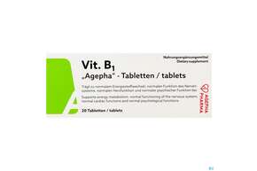 Vitamin B1 Tabl Dl 200mg Agepha 20st, A-Nr.: 4338150 - 01