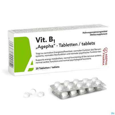Vitamin B1 Tabl Dl 200mg Agepha 20st, A-Nr.: 4338150 - 05