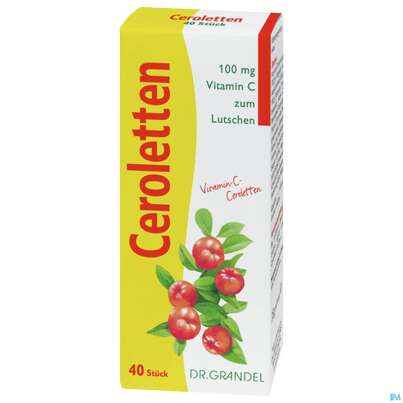Vitamin C Ceroletten Lutschtabl Dr Grandel Nr 1225 40st, A-Nr.: 3080755 - 02