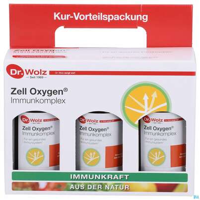 Zell Oxygen Dr.wolz Trink/kur Immunkomplex Kurpackung Nr 60574 3x250 750ml, A-Nr.: 3839281 - 01
