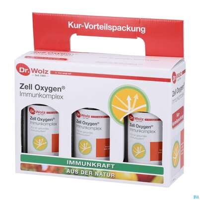 Zell Oxygen Dr.wolz Trink/kur Immunkomplex Kurpackung Nr 60574 3x250 750ml, A-Nr.: 3839281 - 02