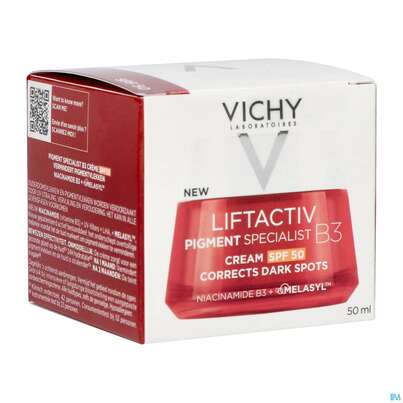 Vichy Liftactiv B3 Anti-pigmentflecken Creme Lsf50 50ml, A-Nr.: 5662504 - 05