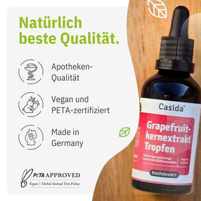 Sie sehen eine Packung Grapefruitkernextrakt Tropfen, Produktbild: 02 Grapefruitkernextrakt Tropfen, A-Nr.: 5955583 - 02