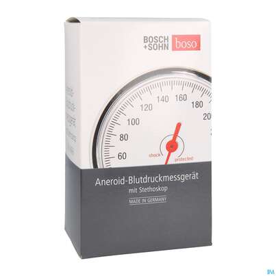 Sie sehen eine Packung Blutdruckmesser Boso Bs 90 +klettenmanschette +stethoskop 1st, Produktbild: 03 Blutdruckmesser Boso Bs 90 +klettenmanschette +stethoskop 1st, A-Nr.: 3755779 - 03
