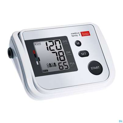 Sie sehen eine Packung Blutdruckmesser Boso Medicus Family 4 Pers.univ. 1st, Produktbild: 03 Blutdruckmesser Boso Medicus Family 4 Pers.univ. 1st, A-Nr.: 4235697 - 03