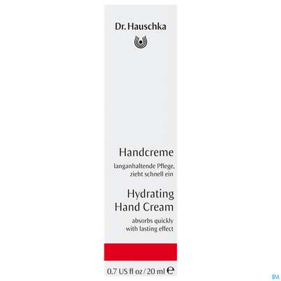 Sie sehen eine Packung Hauschka Dr. Kosmetik Koerperpflege Handcreme Kleingroesse 20ml, Produktbild: 01 Hauschka Dr. Kosmetik Koerperpflege Handcreme Kleingroesse 20ml, A-Nr.: 5835956 - 01