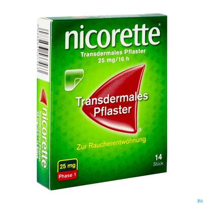 Nicorette Transdermales Pflaster 25mg/16h 14st, A-Nr.: 3537462 - 02