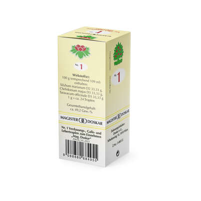 Magister Doskar Tropfen Nr. 1 - Verdauungs-, Galle- und Lebertropfen zum Einnehmen, A-Nr.: 0684955 - 02