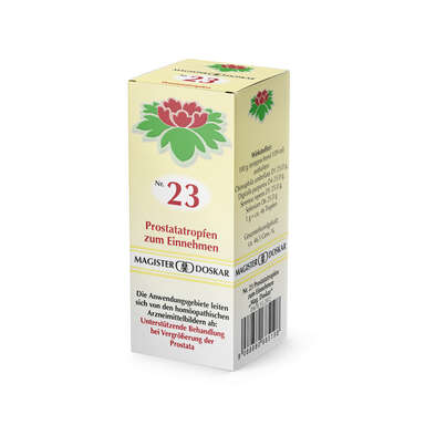 Sie sehen eine Packung Magister Doskar Nr. 23 Prostatatropfen zum Einnehmen, Produktbild: 04 Magister Doskar Nr. 23 Prostatatropfen zum Einnehmen, A-Nr.: 0685191 - 04