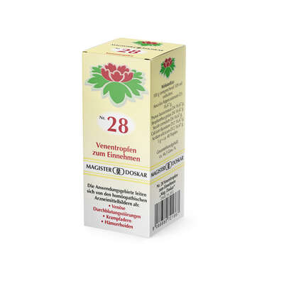 Sie sehen eine Packung Magister Doskar Nr. 28 Venentropfen zum Einnehmen, Produktbild: 02 Magister Doskar Nr. 28 Venentropfen zum Einnehmen, A-Nr.: 0721662 - 02