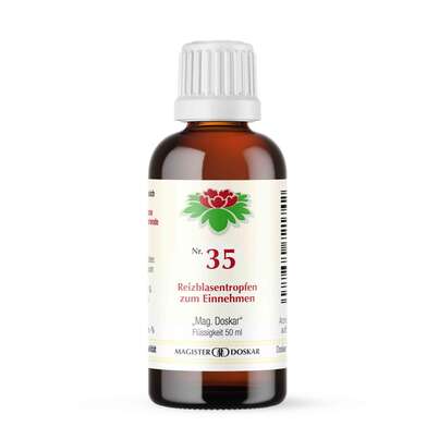 Sie sehen eine Packung Magister Doskar Nr. 35 Reizblasentropfen zum Einnehmen, Produktbild: 02 Magister Doskar Nr. 35 Reizblasentropfen zum Einnehmen, A-Nr.: 0721745 - 02
