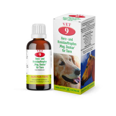 Sie sehen eine Packung Magister Doskar VET Nr. 9 Herz- und Kreislauftropfen für Tiere, Produktbild: 04 Magister Doskar VET Nr. 9 Herz- und Kreislauftropfen für Tiere, A-Nr.: 1299538 - 04