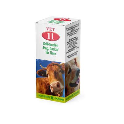 Sie sehen eine Packung Magister Doskar VET Nr. 11 Koliktropfen für Tiere, Produktbild: 03 Magister Doskar VET Nr. 11 Koliktropfen für Tiere, A-Nr.: 1299550 - 03