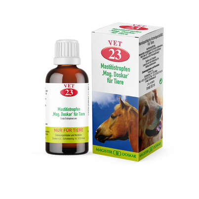 Sie sehen eine Packung Magister Doskar VET Nr. 23 Mastitistropfen, Produktbild: 02 Magister Doskar VET Nr. 23 Mastitistropfen, A-Nr.: 1299691 - 02