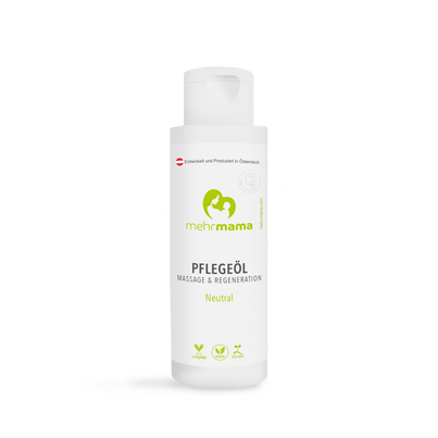 Sie sehen eine Packung MehrMama Pflegeöl Schwangerschaft Dehnungsstreifen. Massage., Produktbild: 01 MehrMama Pflegeöl Schwangerschaft Dehnungsstreifen. Massage., A-Nr.: 5910008 - 01