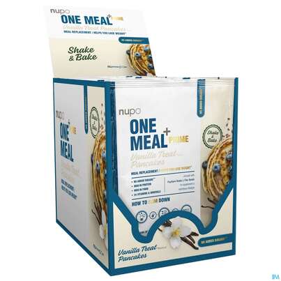 Sie sehen eine Packung Nupo Lebenswert Onemeal Pancake 60g, Produktbild: 02 Nupo Lebenswert Onemeal Pancake 60g, A-Nr.: 5739112 - 02