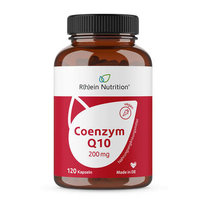 Sie sehen eine Packung R(h)ein Nutrition Coenzym Q10 200 mg Kapseln vegan, Produktbild: 01 R(h)ein Nutrition Coenzym Q10 200 mg Kapseln vegan, A-Nr.: 5987152 - 01