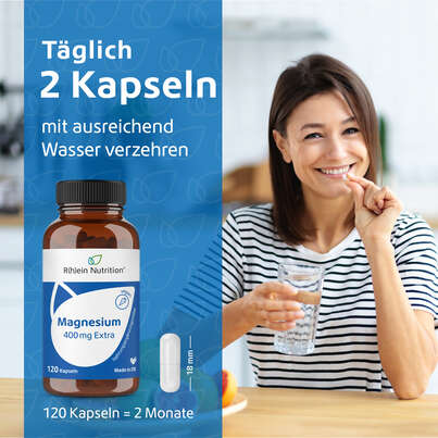 R(h)ein Nutrition Magnesium 400 mg Extra Kapseln hochdosiert, A-Nr.: 5987198 - 04