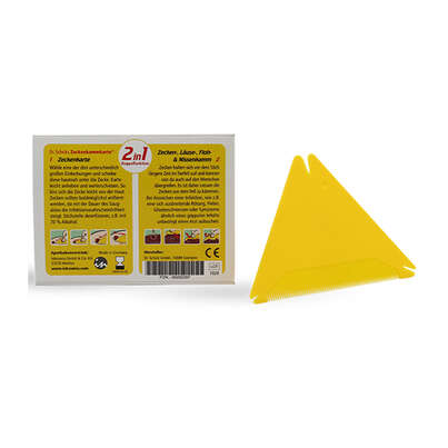 Sie sehen eine Packung Zeckenkammkarte, Produktbild: 01 Zeckenkammkarte, A-Nr.: 2188344 - 01