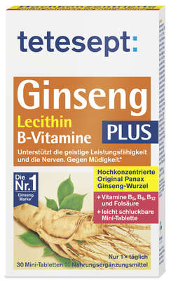 tetesept Ginseng 330 plus Lecithin + B-Vit, A-Nr.: 4449300 - 01