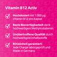 Sie sehen eine Packung R(h)ein Nutrition Vitamin B12 Activ 1.000 µg Kapseln hochdosiert, Produktbild: 03 R(h)ein Nutrition Vitamin B12 Activ 1.000 µg Kapseln hochdosiert, A-Nr.: 5987258 - 03