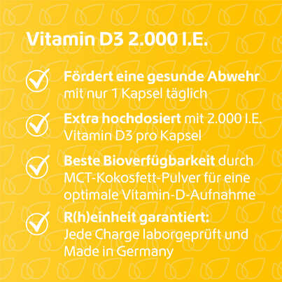 R(h)ein Nutrition Vitamin D3 2.000 I. E. Kapseln hochdosiert, A-Nr.: 5987287 - 03