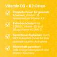 Sie sehen eine Packung R(h)ein Nutrition Vitamin D3 + K2 Osteo Kapseln hochdosiert, Produktbild: 03 R(h)ein Nutrition Vitamin D3 + K2 Osteo Kapseln hochdosiert, A-Nr.: 5987293 - 03