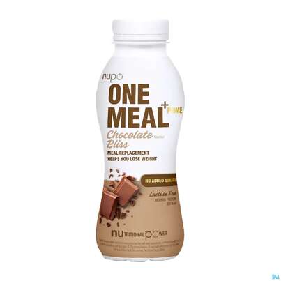 Sie sehen eine Packung Nupo Lebenswert Onemeal/shake Choco 330ml, Produktbild: 01 Nupo Lebenswert Onemeal/shake Choco 330ml, A-Nr.: 5738986 - 01
