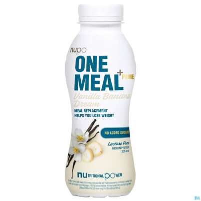 Sie sehen eine Packung Nupo Lebenswert Onemeal/shake Vanilla 330ml, Produktbild: 02 Nupo Lebenswert Onemeal/shake Vanilla 330ml, A-Nr.: 5739000 - 02