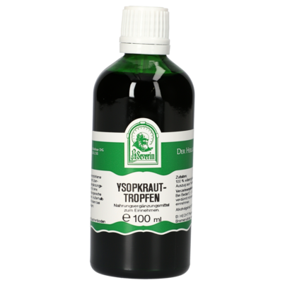 Sie sehen eine Packung YSOPKRAUT TROPFEN 100 ML, Produktbild: 01 YSOPKRAUT TROPFEN 100 ML, A-Nr.: 4312110 - 01