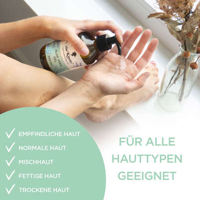 Sie sehen eine Packung von Kinsky® Bio Aloe Vera Gel Feuchtigkeitspflege, Produktbild: 04 von Kinsky® Bio Aloe Vera Gel Feuchtigkeitspflege, A-Nr.: 5987347 - 04