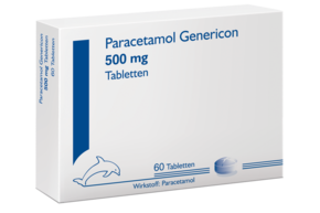Paracetamol Genericon bei Schmerzen und Fieber, A-Nr.: 1181274 - 01