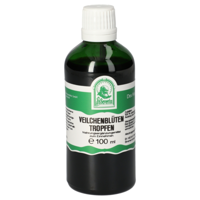 Sie sehen eine Packung VEILCHENBLUETEN TROPFEN 100 ML, Produktbild: 01 VEILCHENBLUETEN TROPFEN 100 ML, A-Nr.: 5725914 - 01