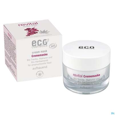 Sie sehen eine Packung Eco Cosmetics Revital Linie Revital Crememaske 50ml, Produktbild: 01 Eco Cosmetics Revital Linie Revital Crememaske 50ml, A-Nr.: 5774812 - 01