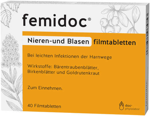 femidoc® NIEREN- UND BLASEN FILMTABLETTEN, A-Nr.: 4965757 - 01