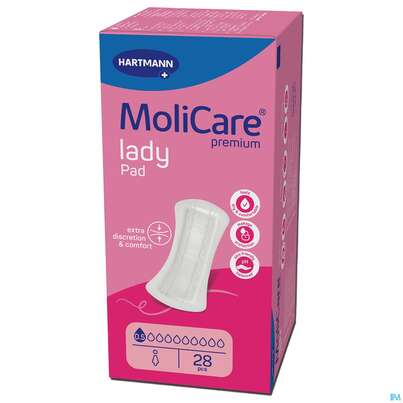 Inkontinenz Molicare Premium/lady Pad Tropfen 0,5 28st, A-Nr.: 4918574 - 01