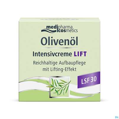 Sie sehen eine Packung Oliven Oel Dr.theiss Intensivcreme Lift 50ml, Produktbild: 03 Oliven Oel Dr.theiss Intensivcreme Lift 50ml, A-Nr.: 5614310 - 03