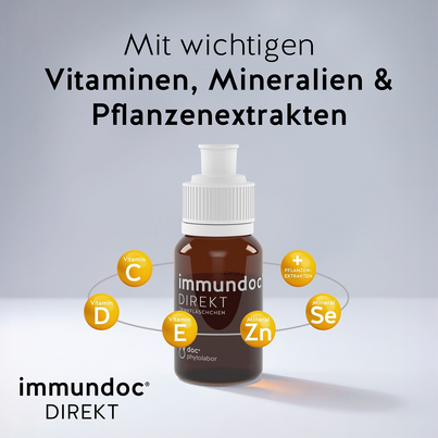 Sie sehen eine Packung immundoc® DIREKT Trinkfläschchen, Produktbild: 03 immundoc® DIREKT Trinkfläschchen, A-Nr.: 3896020 - 03