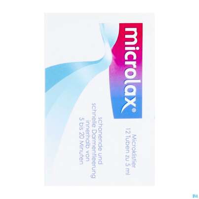 Sie sehen eine Packung Microlax-microklistier Tube 5ml 12st, Produktbild: 06 Microlax-microklistier Tube 5ml 12st, A-Nr.: 3907568 - 06