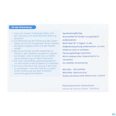 Microlax-microklistier Tube 5ml 12st, A-Nr.: 3907568 - 08