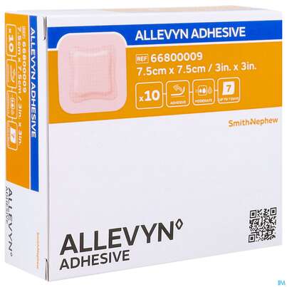 Wundverband Allevyn/polyurethan Adhesive 7,5x 7,5cm -tam 10st, A-Nr.: 4736620 - 07