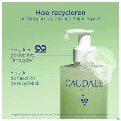 Sie sehen eine Packung Caudalie Vinopure Reinigungsgel 385ml, Produktbild: 04 Caudalie Vinopure Reinigungsgel 385ml, A-Nr.: 5727511 - 04