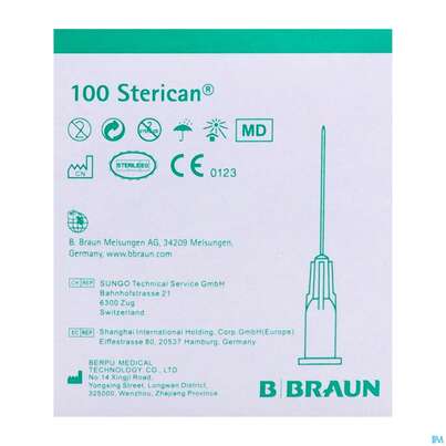 Injektionsspritzen U.zubeh. Insulin/einmalkanuelen Sterican G26x 1/2 0,45x12mm 46654 100st, A-Nr.: 3048556 - 06
