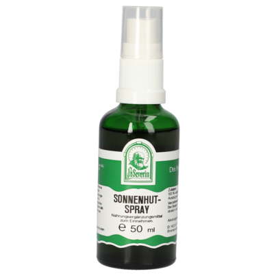 Sie sehen eine Packung SONNENHUT SPRAY 50 ML, Produktbild: 01 SONNENHUT SPRAY 50 ML, A-Nr.: 4444946 - 01