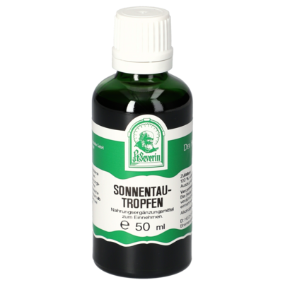 Sie sehen eine Packung SONNENTAU TROPFEN 50 ML, Produktbild: 01 SONNENTAU TROPFEN 50 ML, A-Nr.: 4377026 - 01
