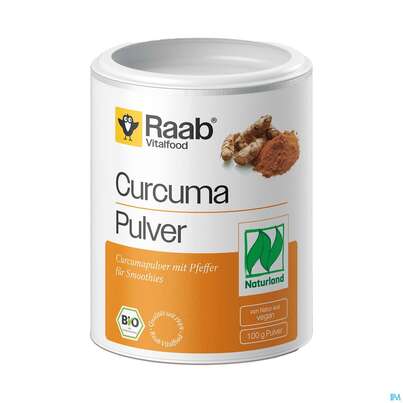 Sie sehen eine Packung Raab Curcuma/bio Pulver Mit Pfeffer Fuer Smoothies 100g, Produktbild: 04 Raab Curcuma/bio Pulver Mit Pfeffer Fuer Smoothies 100g, A-Nr.: 4567376 - 04