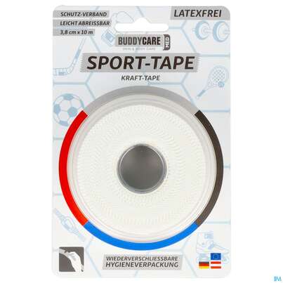 Tape Buddycare/med/sport Latexfrei 3,8cmx 10m Weiss 1st, A-Nr.: 5845009 - 02