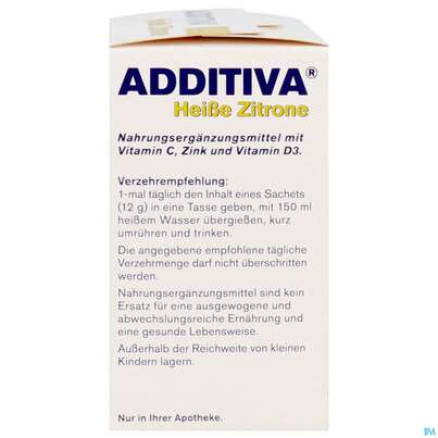 Additiva Pulver Heisse Zitrone 10012 10st, A-Nr.: 5810086 - 10